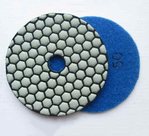 5 Inch Concrete Dry Diamond Polishing Pads for Granite Porcelain Tiles Glass