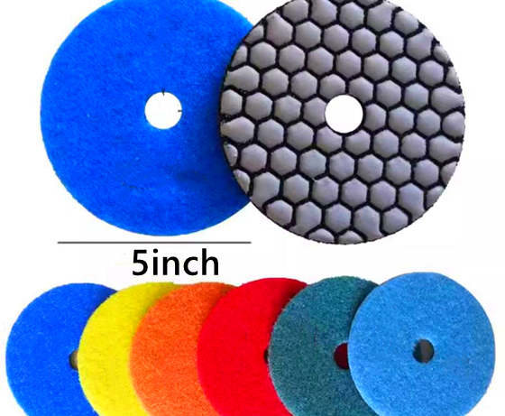 5 inch dry diamond polishing pads