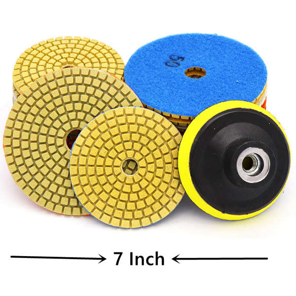 7 Inch wet diamond polishing pads