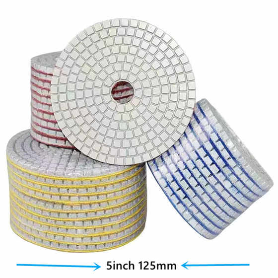 125mm 5 inch Diamond Polishing Pads Wet Grinding Discs  for Granite Marble Stone Abrasive Tool