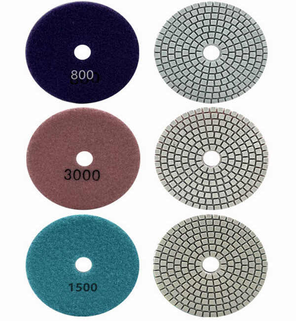 Wet Type Grit 800 1500 300 4 Inch Diamond Polishing Pads.jpg